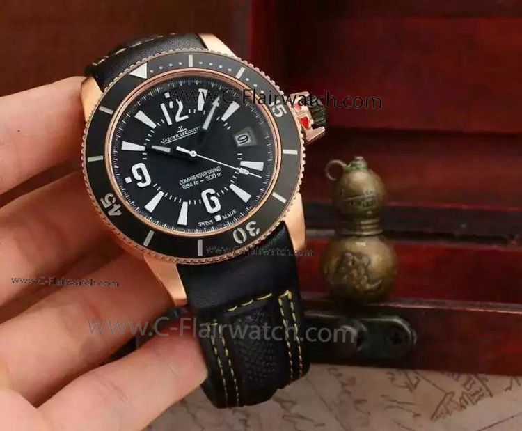 Copy Jaeger-LeCoultre Master compressor Rose Gold watch